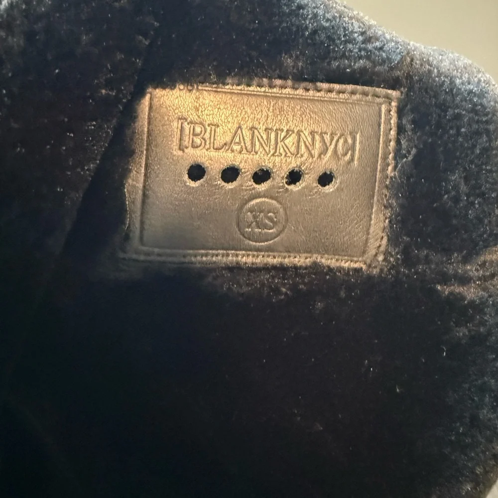 Blank NYC Black Shearling Leather Jacket - Picture 3 of 5